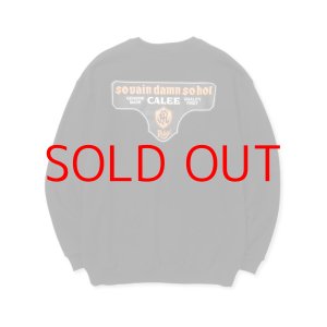 画像:  SALE 40%OFF CALEE  S.V.D.S.H LOGO CREW NECK SW ＜NATURALLY PAINT DESIGN＞