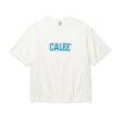 画像1: CALEE  DROP SHOULDER CALEE BLUR LOGO TEE (1)