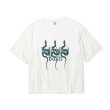 画像1: CALEE  DROP SHOULDER "INDIVIDUAL BASIS" SNAKE LOGO TEE (1)