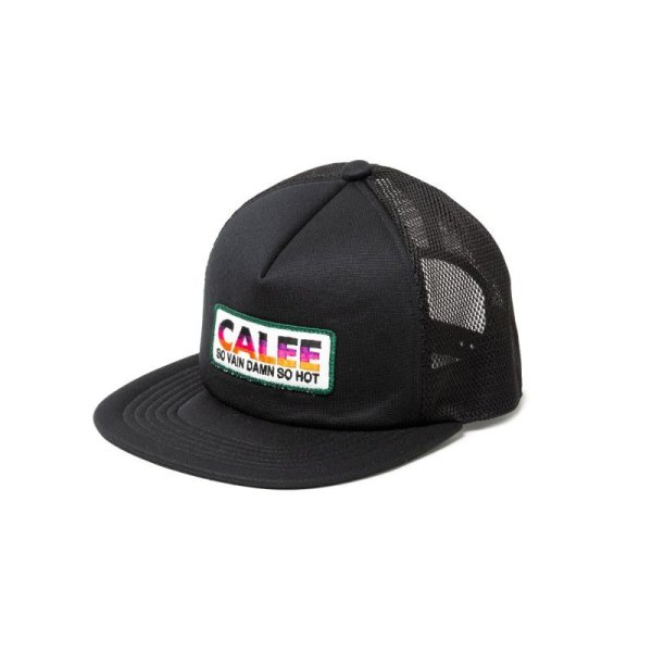 画像1: CALEE LOGO WAPPEN MESH CAP (1)