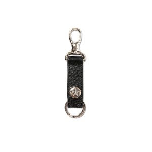 画像: CALEE  SILVER STAR CONCHO LEATHER KEY RING ＜TYPE B＞