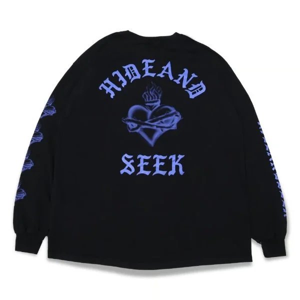 画像1: HIDE & SEEK  Heart L/S Tee(Back) (1)