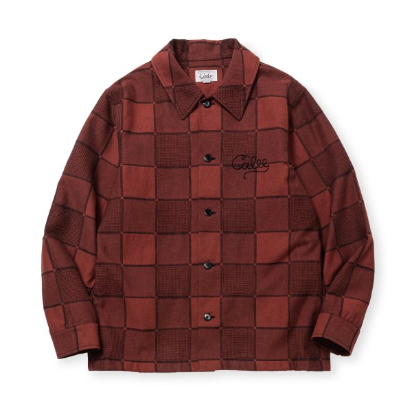 画像1: CALEE  BLOCK CHECK OVER SIZE SHIRT JACKET (1)