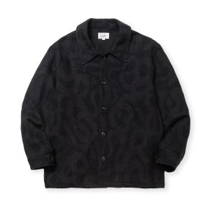 画像: CALEE  JACQUARD SHIRT JACKET ＜SNAKE PATTERN＞