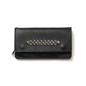 画像: CALEE  STUDS LEATHER LONG WALLET