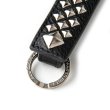 画像2: CALEE  STUDS LEATHER SNAP KEY RING (2)