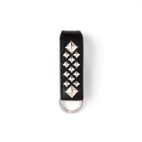 画像: CALEE  STUDS LEATHER SNAP KEY RING