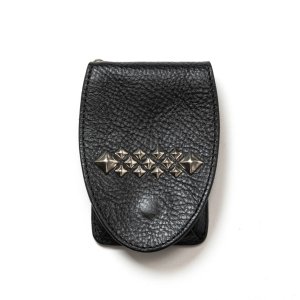 画像: CALEE  STUDS LEATHER MULTI COIN CASE