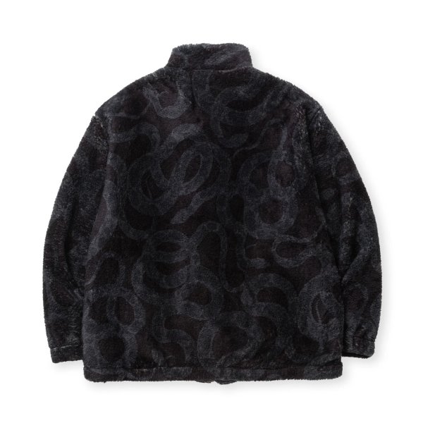 画像2: SALE 30%OFF CALEE  NYLON RIP FLEECE TRACK TYPE JACKET ＜SNAKE PATTERN＞ (2)