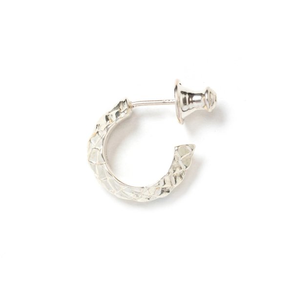 画像1: CALEE  SNAKE ROLL SILVER PIERCE ＜REGULAR＞  (1)