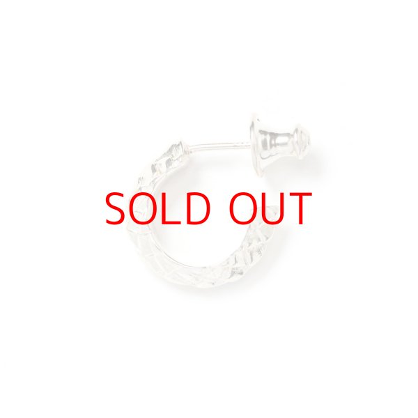 画像1: CALEE  SNAKE ROLL SILVER PIERCE ＜REGULAR＞  (1)