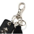 画像2: CALEE  LEATHER TASSEL KEY RING  (2)