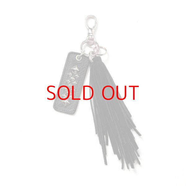 画像1: CALEE  LEATHER TASSEL KEY RING  (1)