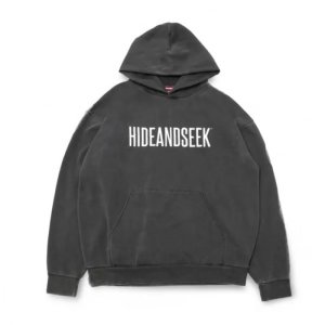 画像: HIDE & SEEK  Embroidery Hooded Sweat Shirt