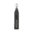 画像1: CALEE  STUDS LEATHER FLAT SHORT KEY RING (1)