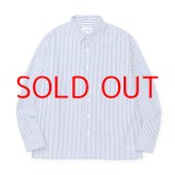 画像: CALEE  STRIPE BOX L/S SH