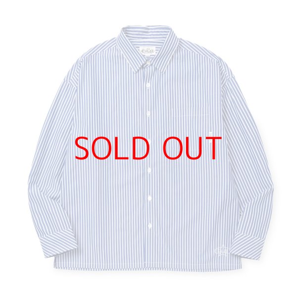 画像1: CALEE  STRIPE BOX L/S SH (1)