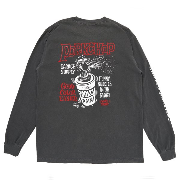 画像2: PORK CHOP  MAD SPRAY L/S TEE (2)