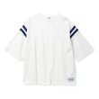 画像1: CALEE  VINTAGE TYPE RIB FOOT BALL TEE (1)