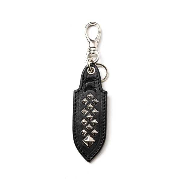 画像1: CALEE STUDS LEATHER KEY RING (1)