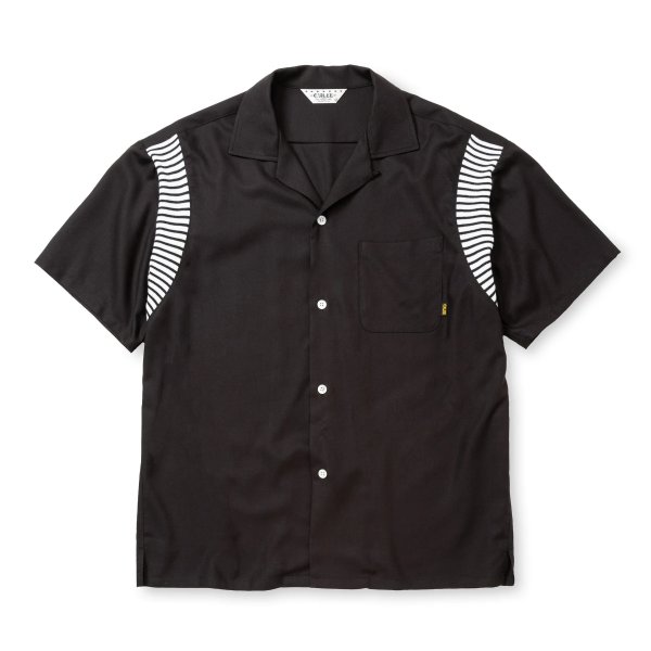 画像1: CALEE  VINTAGE TYPE RIB BOWLING SH (1)