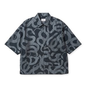 画像: CALEE  DOTAIR®︎ SNAKE PATTERN ZIP SH ＜REFLECTOR＞
