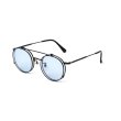 画像2: CALEE FLIP UP TYPE CIRCLE METAL GLASSES (2)