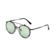 画像1: CALEE FLIP UP TYPE CIRCLE METAL GLASSES (1)