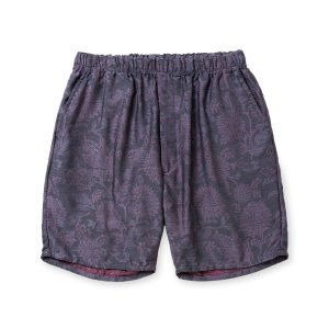 画像: CALEE  FLOWER JACQUARD CHAMBRAY EASY SHORTS