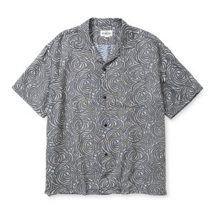 画像: CALEE  SPIRAL JACQUARD CHAMBRAY S/S SH