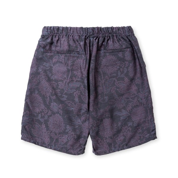 画像2: CALEE  FLOWER JACQUARD CHAMBRAY EASY SHORTS (2)