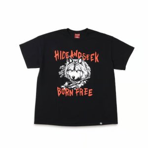 画像: HIDE&SEEK  Wolf S/S Tee(Front)