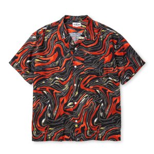 画像: CALEE  CAMO PATTERN OPEN COLLAR SH