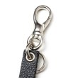 画像2: CALEE  STUDS & KNITTING LEATHER LONG KEY RING ＜TYPE B＞ (2)