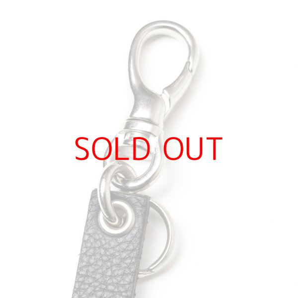画像2: CALEE  STUDS & KNITTING LEATHER SHORT KEY RING ＜TYPE B＞ (2)