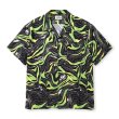 画像2: CALEE  CAMO PATTERN OPEN COLLAR SH (2)