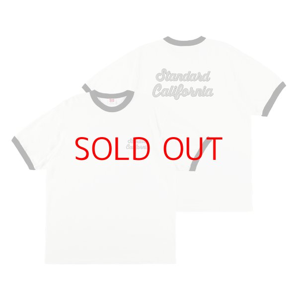 画像1: SD US Cotton Script Logo Ringer T (1)