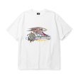画像1: CALEE  BINDER NECK EAGLE LOGO VINTAGE TEE ＜NATURALLY PAINT DESIGN＞ (1)