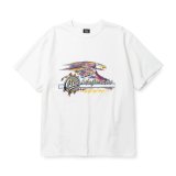 画像: CALEE  BINDER NECK EAGLE LOGO VINTAGE TEE ＜NATURALLY PAINT DESIGN＞