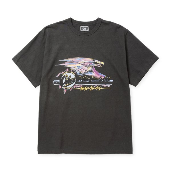 画像2: CALEE  BINDER NECK EAGLE LOGO VINTAGE TEE ＜NATURALLY PAINT DESIGN＞ (2)
