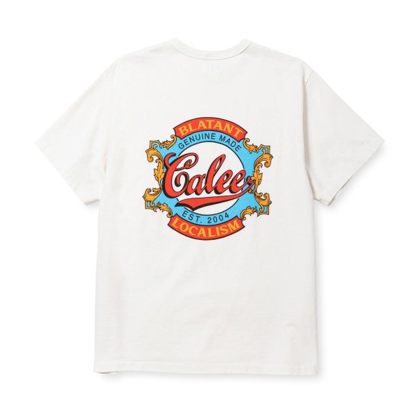 画像2: CALEE BINDER NECK B.L EMBLEM LOGO VINTAGE TEE ＜NATURALLY PAINT DESIGN＞ (2)