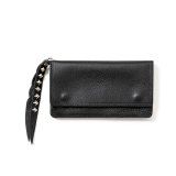 画像: CALEE  PLANE LEATHER LONG WALLET ＜STUDS CHARM＞ 