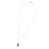 画像: CALEE  CAL NT LOGO SILVER NECKLACE