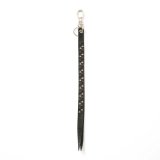 画像: CALEE  ROUND & PYRAMID STUDS LEATHER LONG KEY RING