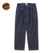 画像1: CALEE  VINTAGE REPRODUCT DENIM TUCK TROUSERS ＜INDIGO＞ (1)