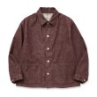 画像1: CALEE  VINTAGE REPRODUCT DENIM COVERALL ＜BROWN DENIM＞ (1)