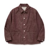 画像: CALEE  VINTAGE REPRODUCT DENIM COVERALL ＜BROWN DENIM＞