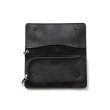 画像3: CALEE STUDS LEATHER LONG WALLET (3)