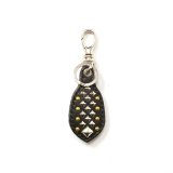 画像: CALEE  STUDS LEATHER RUGGED KEY RING