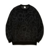 画像: CALEE  JQ VELOUR CREW NECK CS ＜SNAKE PATTERN＞